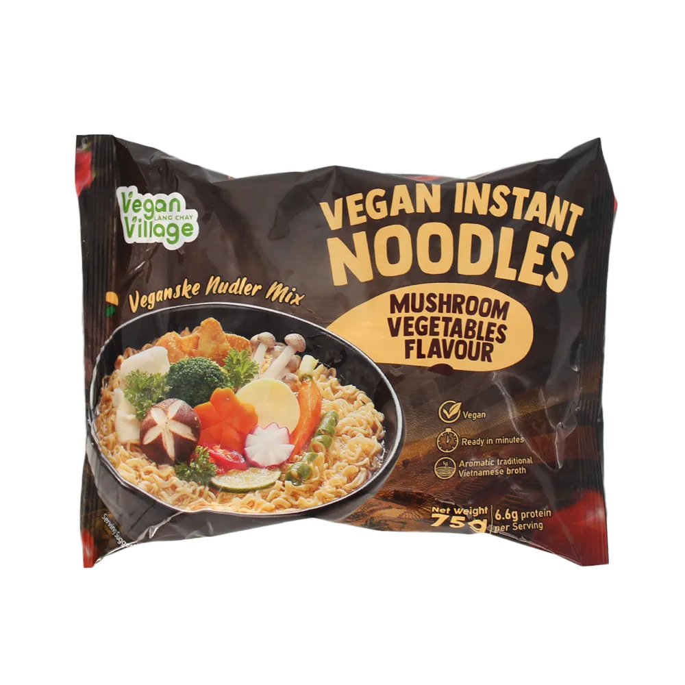 VEGAN VILLAGE Vegan Instant Noodles Vegetable & Mushroom Flavour 70g