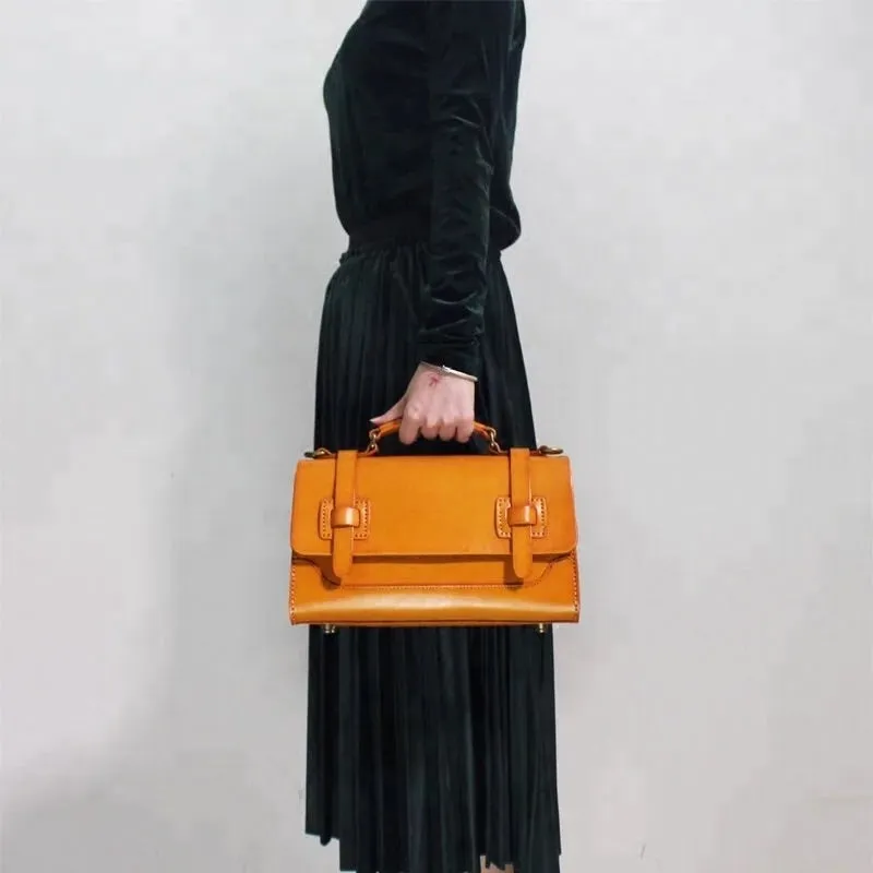 YAAGLE Luxury High Quality Top Handle Bags Genuine Leather Bags Women Handbags YG7331