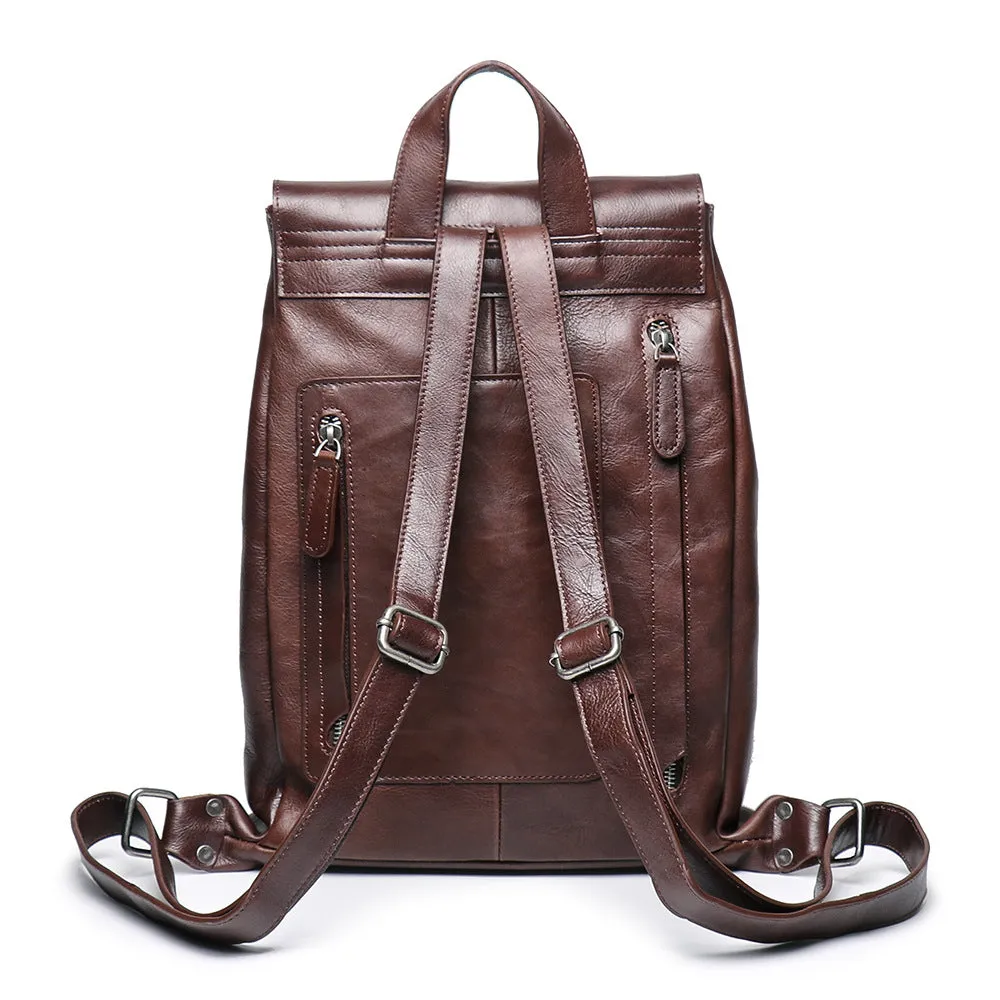 YAAGLE Unisex Large Capacity Flap Laptop Backpack YG9019